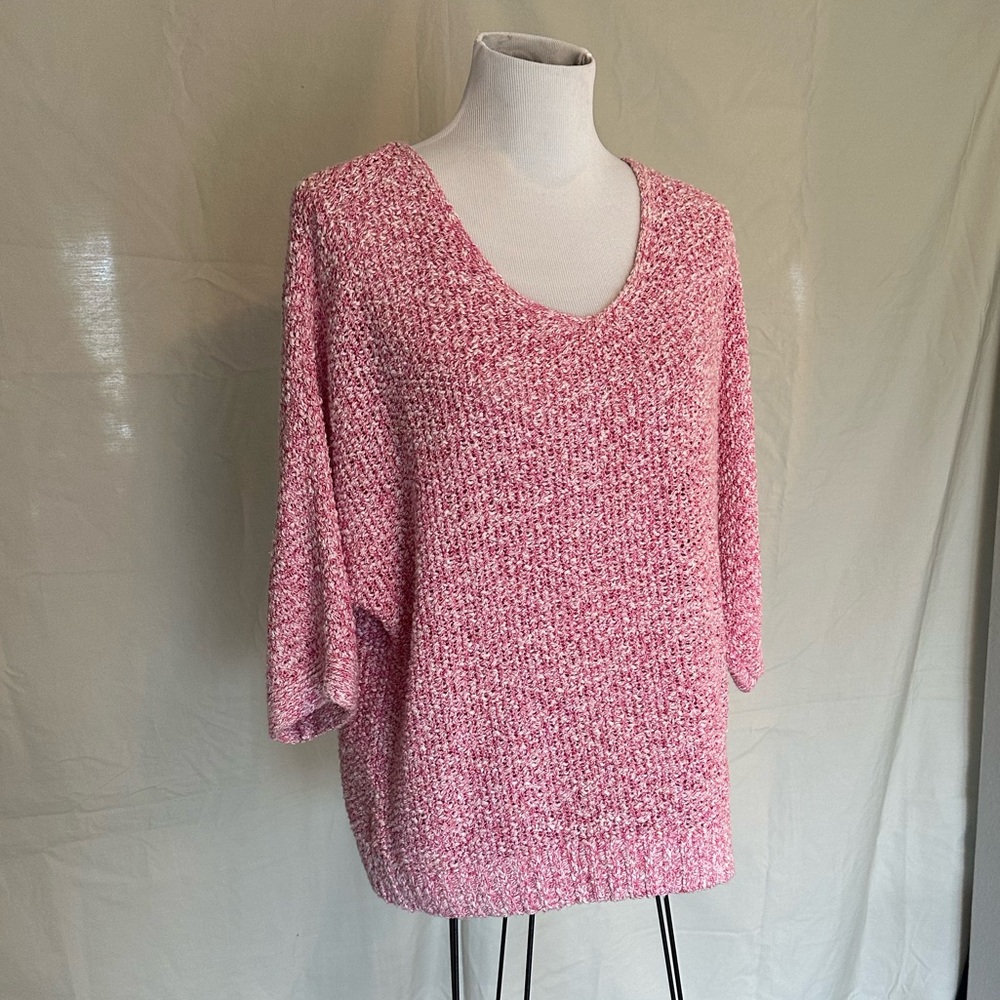Chico's Pink V-Neck Sweater